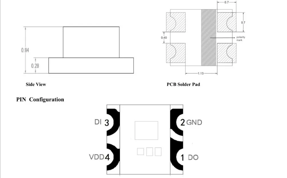 WS2812B(4 контакта) SMD мини-светодиодный чип прибор приемно-Digital rgb полный цвет светодиодный чип для Светодиодные ленты Экран DC5V 10 шт.-1000 шт