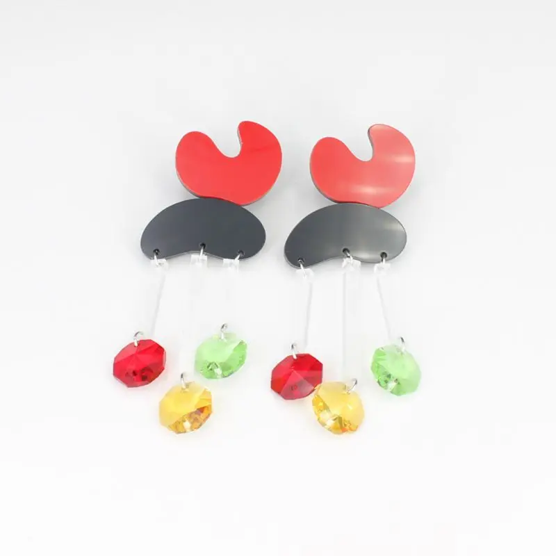 

Acrylic Geometric Long Tassel Women Earrings Night Club Personality Jewelry