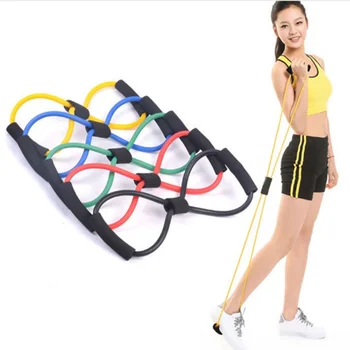 

Fitness Elastic Rubber Loop useful yoga belts Sports Rubber Band Tension Chest Harness Expander Pilates Fitness Belt