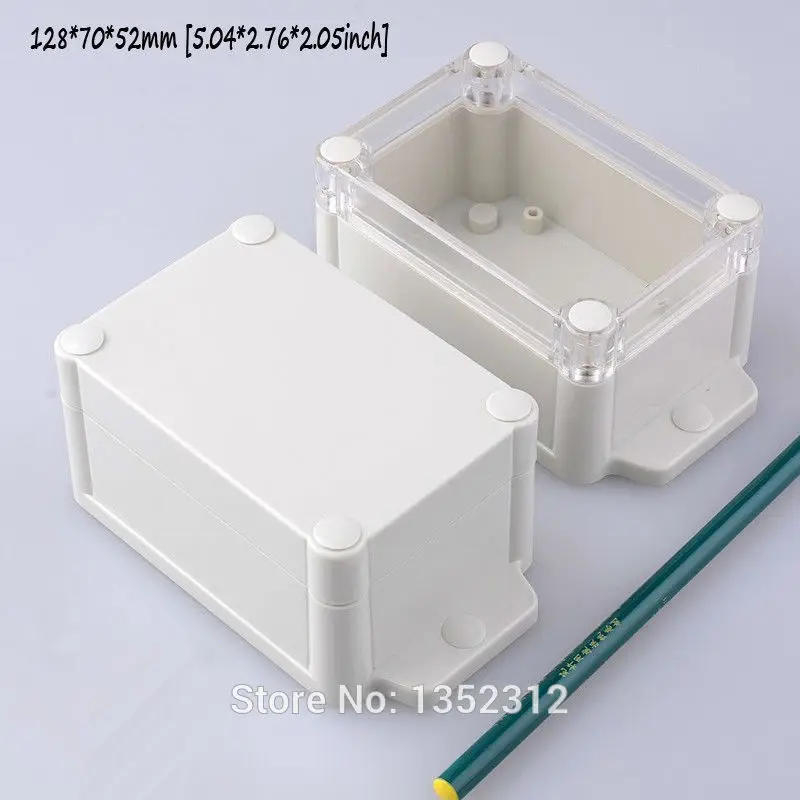 12 pcs/lot 128*70*52mm plastic enclosure wall mount electrical box