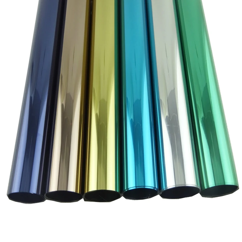 

4m Long Glass Stickers One-way Solar Window Film UV Reflective Privacy Self Adhesive Window Sticker Heat Insulation Bedroom