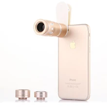 Новейший 4в1 набор объективов для телефона 10X телефото зум Lentes телескоп рыбий глаз 0.36X широкоугольный объектив 15x Марко для iPhone 8 7 6s