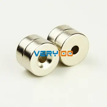 

4pcs 25mmx10mm Hole:6mm Disc Disk Rare Earth Neo Neodymium Strong fridge Magnets