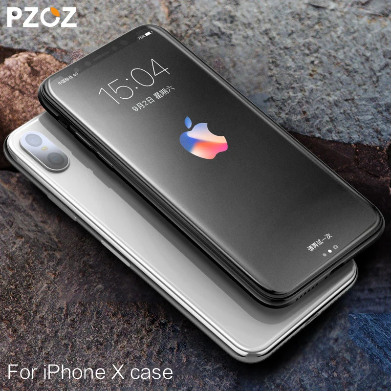 PZOZ für apple iphone x gehärtetem glas voll abdeckung 5D rand iphone x film für iphone 10 screen p