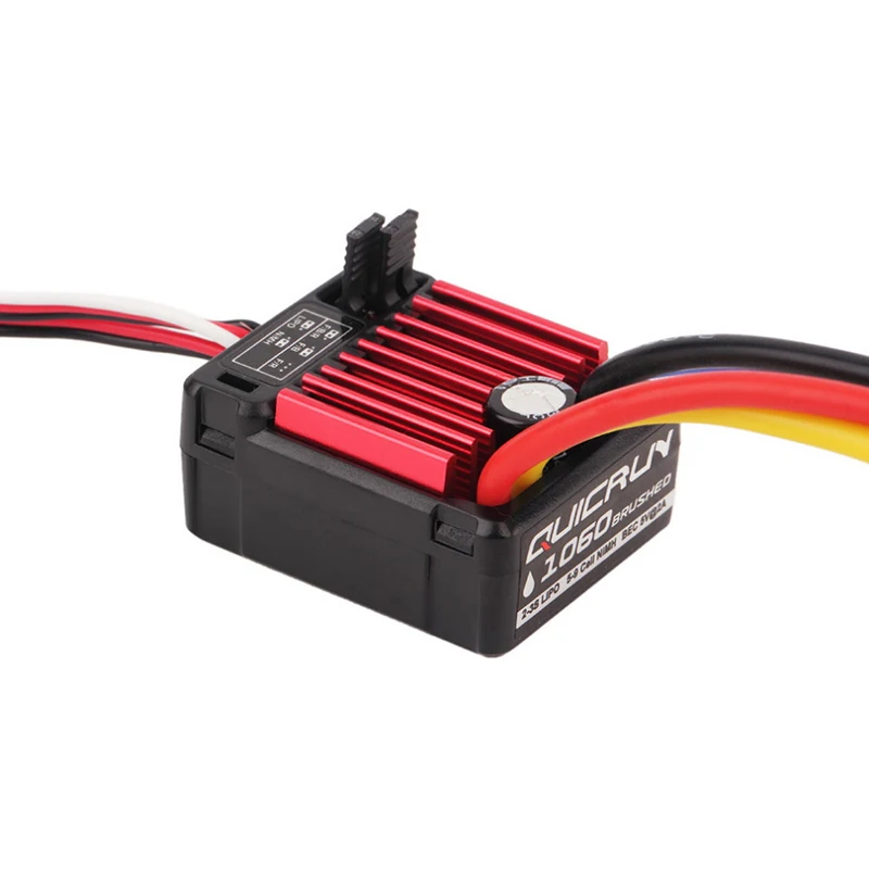 

HobbyWing Waterproof QuicRun 1:10 Brushed 60A 1060 Electronic Speed Controller ESC RC Car