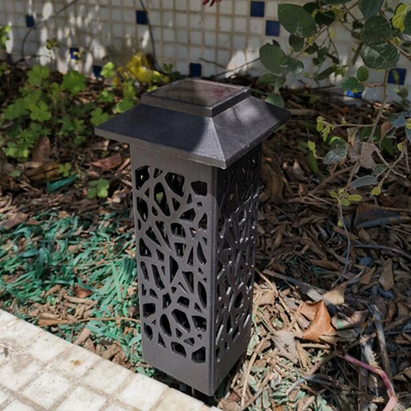 LED hollow solar light Solar Lawn Lights Outdoor Waterproof Led Lawn Insertion Light Landscape Garden lamp for Villa Yard Path (4)