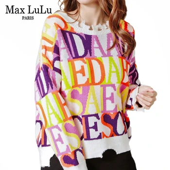 

Max LuLu 2019 Winter Fashion Korean Style Knitwear Ladies Warm Streetwear Womens Cotton Thicken Pullovers Casual Knitted Sweater