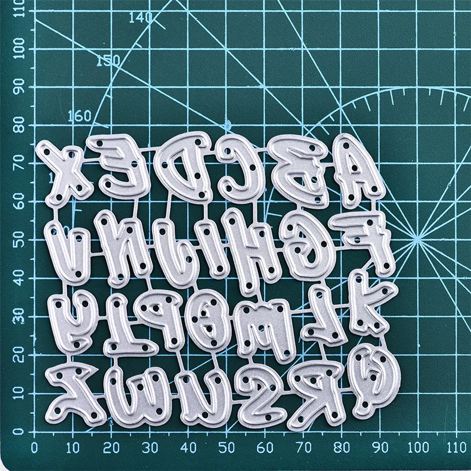 Naifumodo 94*80 мм буквы Алфавит штампы ремесла Металл высечки для скрапбукинга карты Альбом тиснение высечки шаблон