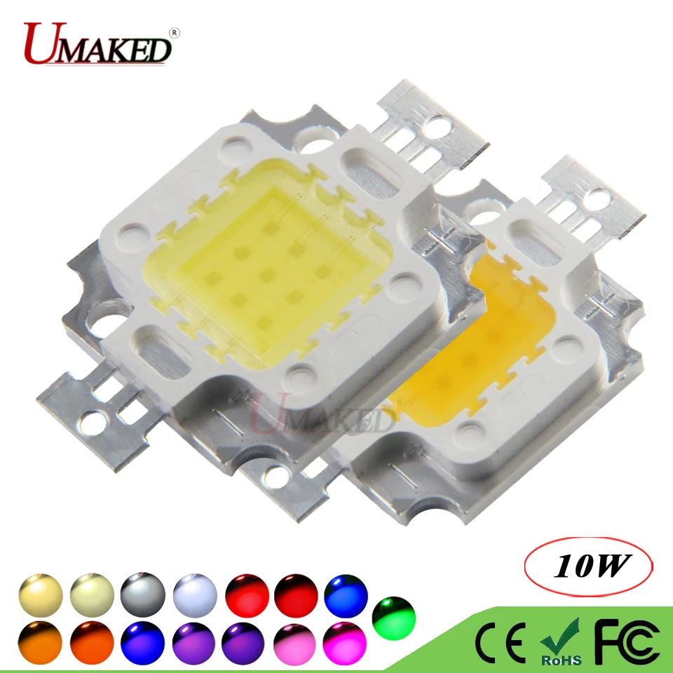 

UMAKED High Power 10W COB Chip led SMD Diode 30Mil Genesis Photonics Light chips Warm/Natrual/White/Cool For led Bulb Spotlights