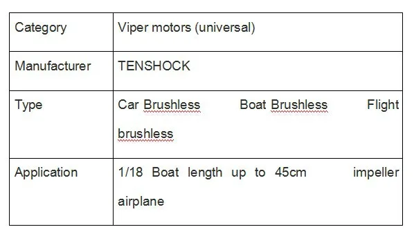 Tenshock 4-полюсный автоматический бесщеточный мотор VZ1030 изводител, лодка, Airoplane, крыльчатка