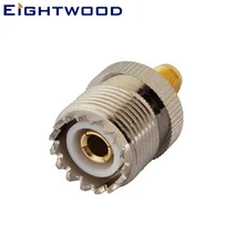 Eightwood 5 шт. автомобильный CB радио антенный адаптер SMA Jack к UHF SO-239 Jack разъем для Baofeng UV 5R Kenwood Quansheng TYT JVC