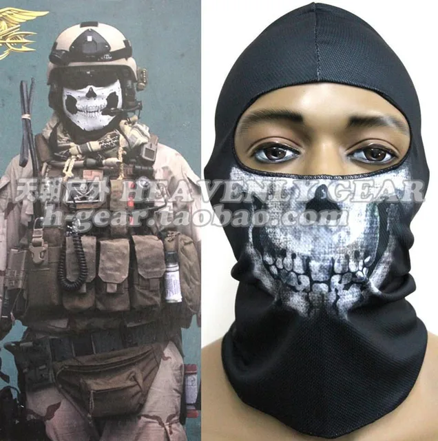 2015 NEW SKULL FACE MASK SCULL BANDANA MOTORCYCLE SNOWBOARDS Ghost