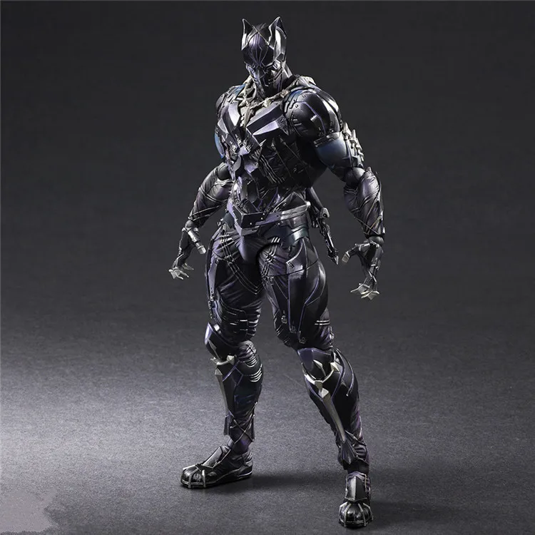 

2018 New Play Arts Kai PA TChalla Black Panther Super Hero Marvel Movie PA 27cm PVC Action Figure Doll Toys Kids Gift Brinquedos