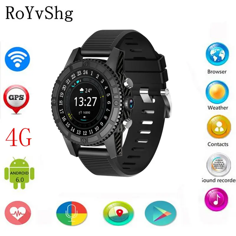 

4G smartwatch 1.39 inch 400*400 android 7.0 version 1G/16G sim card slot support Google play baidu map smart watch for men lady