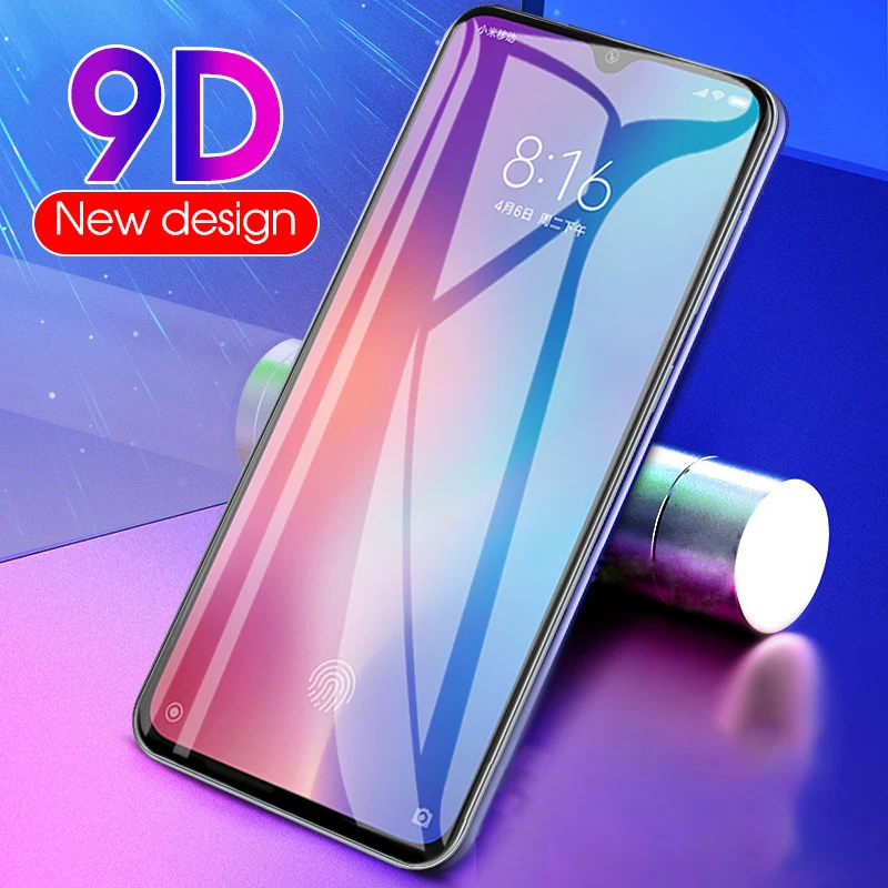 Закаленное стекло 9D для Xiaomi Mi 9SE защитная пленка экрана 9 SE 9T 9X|Защитные стёкла и