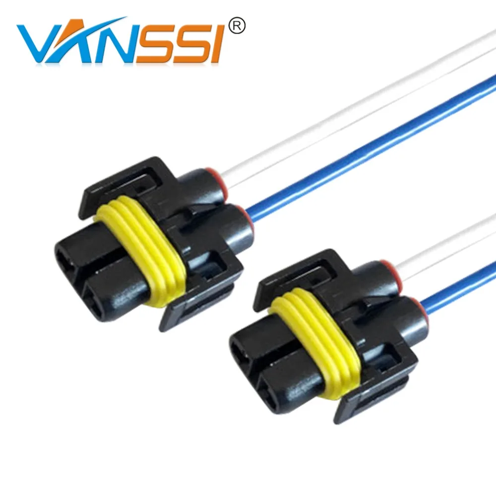 Vanssi 10x H8 H9 H11 H27 880 881 адаптер Жгуты проводки розетки Провода для Фары автомобиля