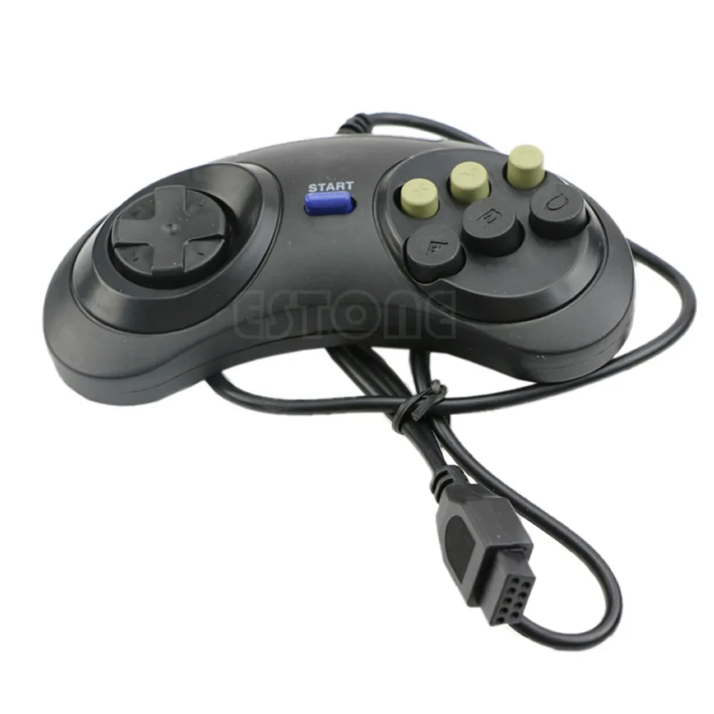 6 Кнопка проводной Pad геймпад для Mega Drive Megadrive sega MD Genesis