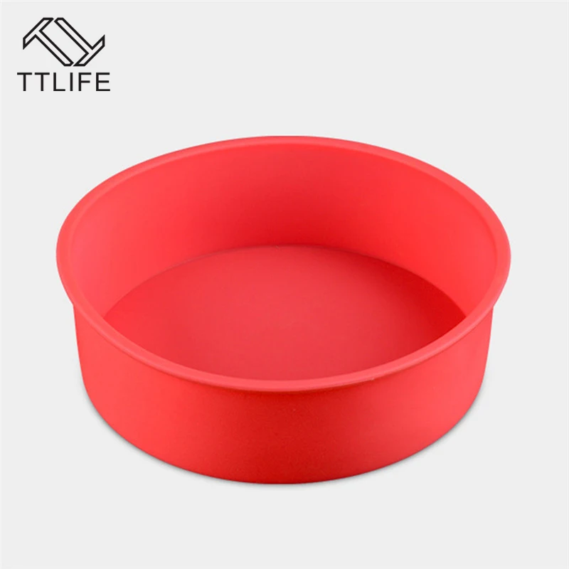 TTLIFE DlY 17*6 см круглая форма, силиконовая форма для выпечки, форма для выпечки, инструменты для выпечки