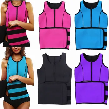 

Slimming Sweat Waist Trainer Body Shaper Fashion Workout Shapewear Adjustable Sweat Belt Corset Neoprene Sport Sweat Vest