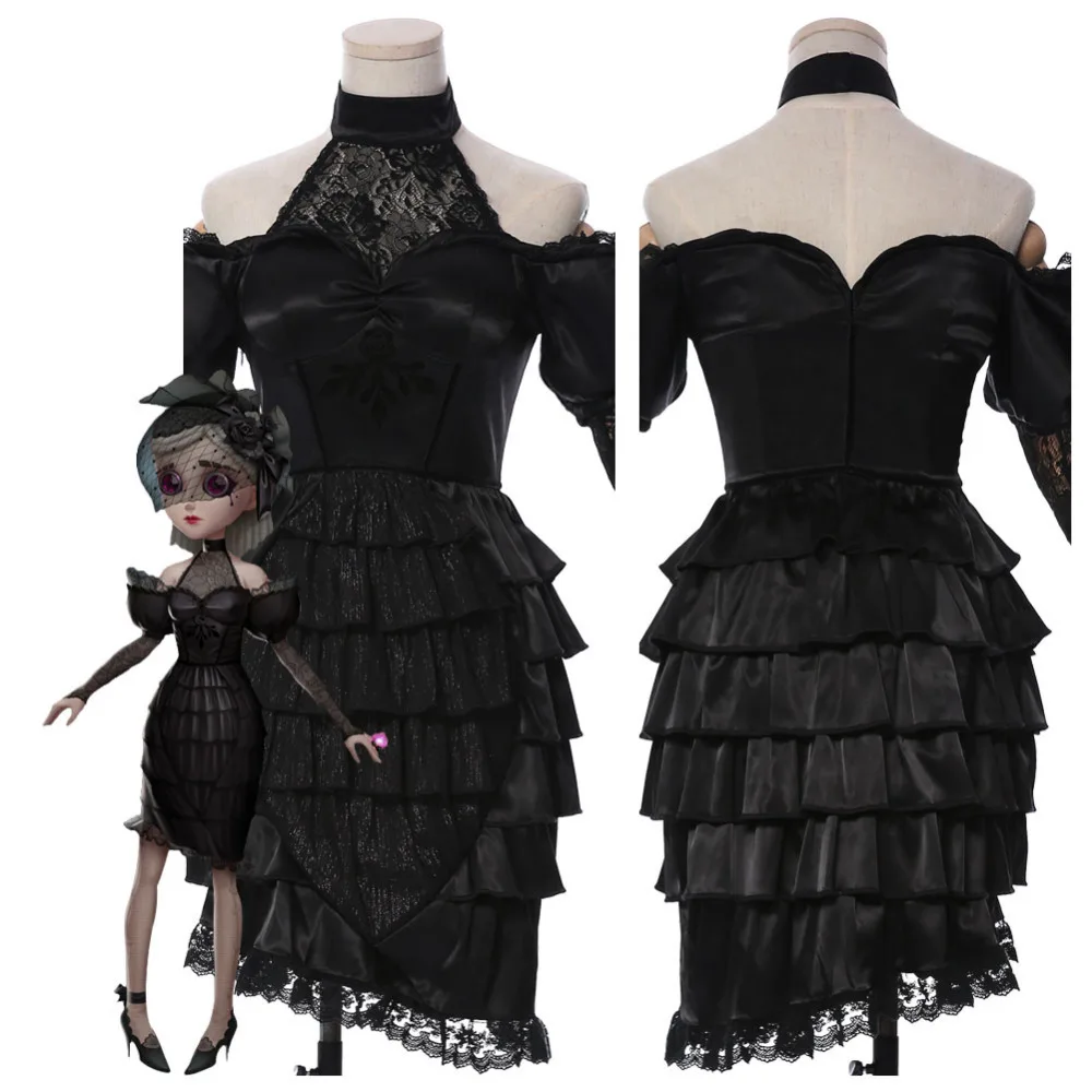

Anime! Identity V Cosplay Vera Nair Deadly Gentleness New Skin Black Noble Dress Sexy Cosplay Costume For Women Halloween