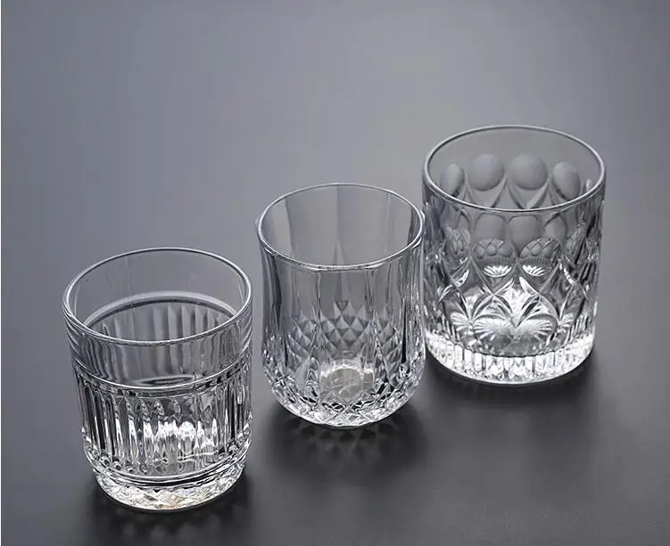 Виски стеклянные чашки бессвинцовые прозрачные чаши высокая емкость пиво стекло винный бокал для баров виски стеклянные бокалы для шампанского