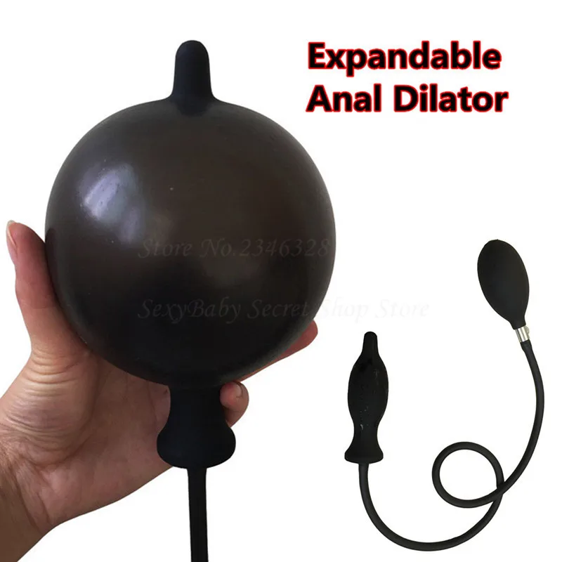 Goedkoop Nieuwe Opblaasbare Butt Pluggen Uitbreidbaar Anale Dilatator Massager Opblazen Anale Plug Anus Dildo Buttplug Seksspeeltje voor Mannen Vrouw Gay