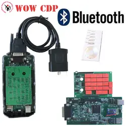 2 шт. DHL freeship двойного зеленая доска V5.008.R2 + 5.00.12 WOW CDP Snooper Bluetooth для автомобилей и грузовиков инструмент диагностики сканер OBD