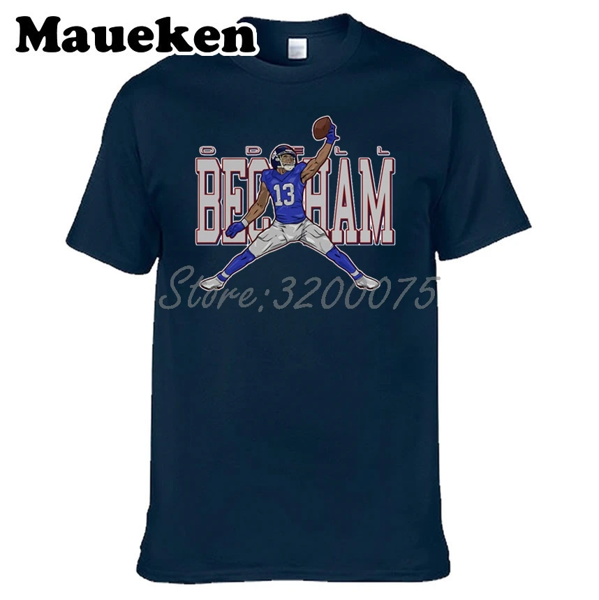 Мужская футболка Odell Beckham JR 13 Jordan New York с круглым вырезом W17083002|t shirt men|jordan t-shirtt |