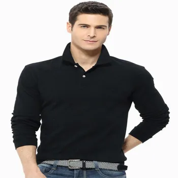 

Men's Polos Pure Color T-shirt Lapel Long Sleeve Polo Shirt Sleeve Head Big Size Men's Red Black White Blue S M L XL XXL XXXL