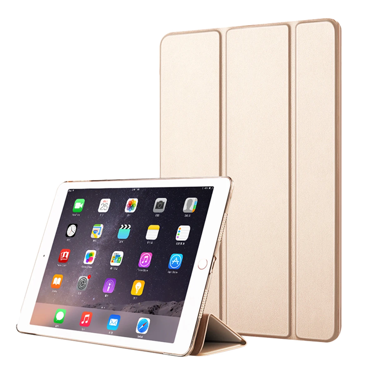 Для iPad Pro 9,7 чехол PU кожаный тройной Бумажник Стенд Флип планшет чехол для iPad Pro 9,7 дюйма Funda A1673/A1674 умный сон - Цвет: 03