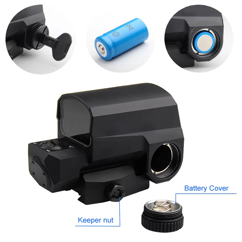 Tactical LCO Red Dot Sight Scope Reflex Sight with 20mm Rail Mount for Hunting Airsoft RL5-0038-05
