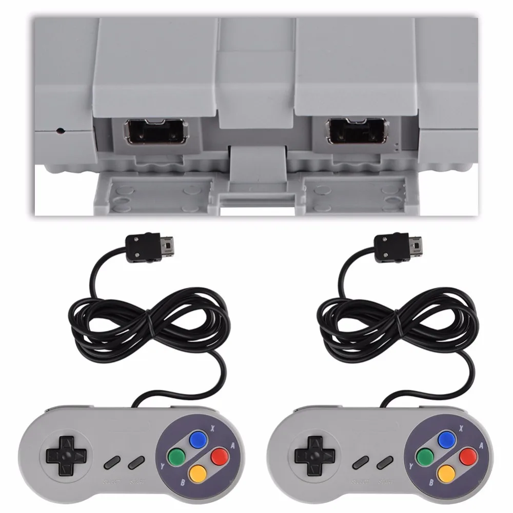 Для Snes 16 бит игр! Ретро Мини ТВ игровая консоль с 94 встроенный разные игры для два