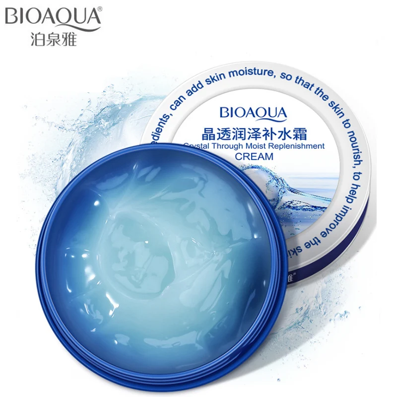 

BIOAQUA Brand Skin Care Crystal Moisturizing Face Cream Nourish Anti Wrinkle Lifting Firming Whitening Hyaluronic Acid Cream 38g