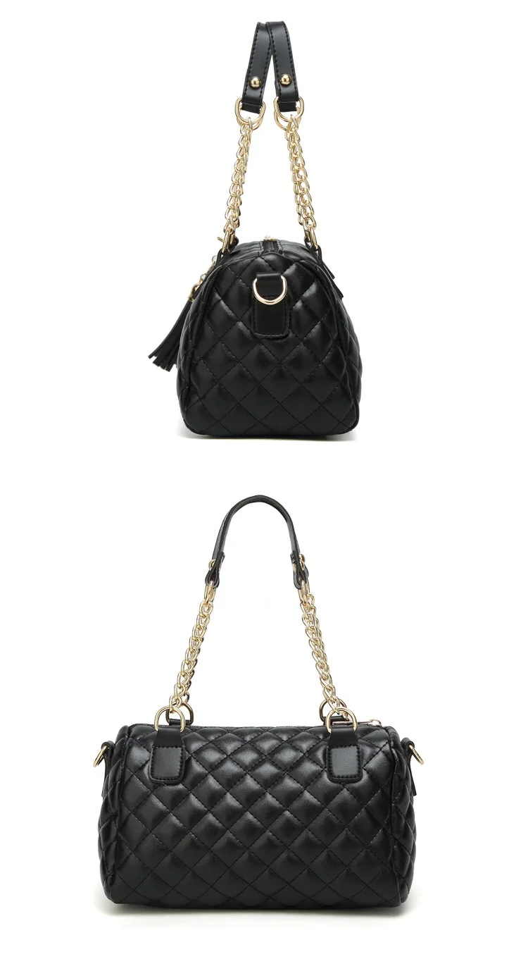 Diamond Lattice Women handbag Small Female Boston Totes tassel Crossbody Messenger Bags for women's Shoulder Bags Chain bolsas (9)