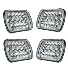 4 PCS faróis 7×6 5×7 45 W Retângulo faróis de led farol para o Caminhão Do Carro do veículo Off-road H6014 H6052 H6054 H6054LL