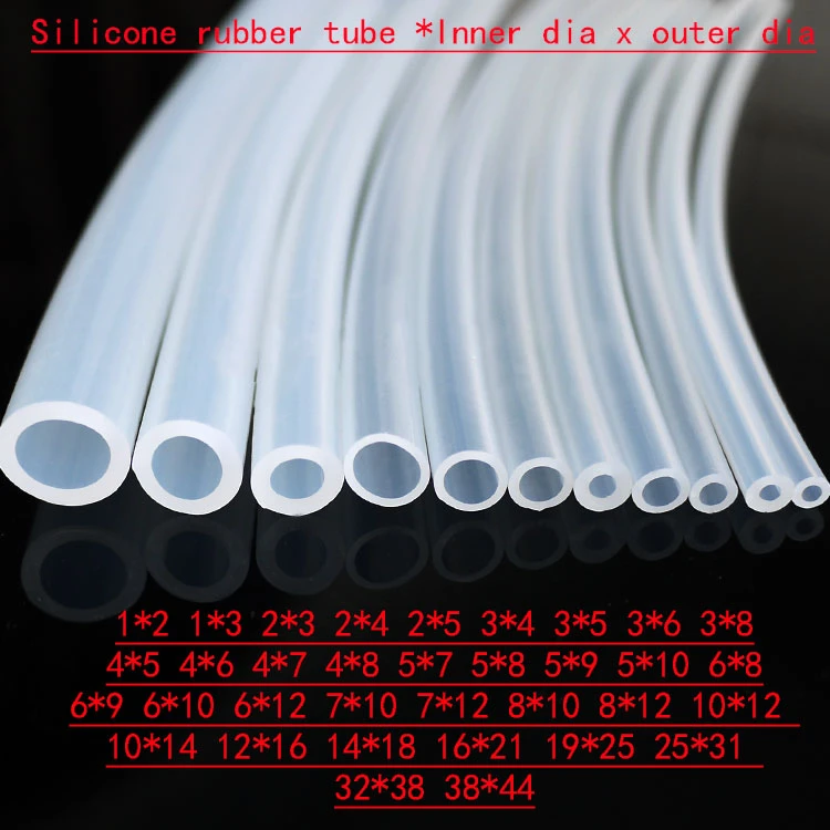 Tubo di gomma di Silicone interno x diametro esterno 16x21 19x25 25x31  32x38 38x 44 mm trasparente chiaro tubo di silice Tubo di acqua calda|hose  plier|hose nozzlehose price - AliExpress