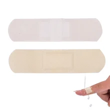 1 коробка медицинский водонепроницаемый лейкопластырь с Стерильная марлевая прокладка Штукатурная полоска набор для работы Дышащий Бинт первой помощи гемостатический