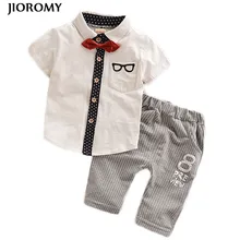 JIOROMY Toddler Children Clothes Summer Baby Boys Clothing Sets Gentleman Clothes Suits Kids Sweatshirt Child Formal