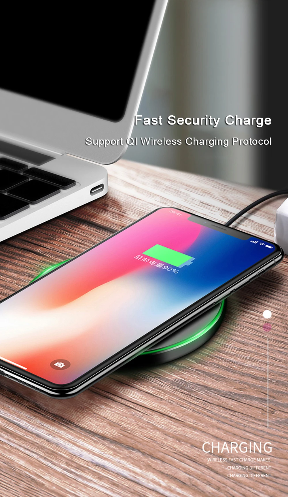 Universal 10W Wireless Charger For Samsung Galaxy S8 Plus S9 Note 8 S7 S6 Edge Fast Charging Pad Dock For iPhone X 8 Plus JK63 (3)