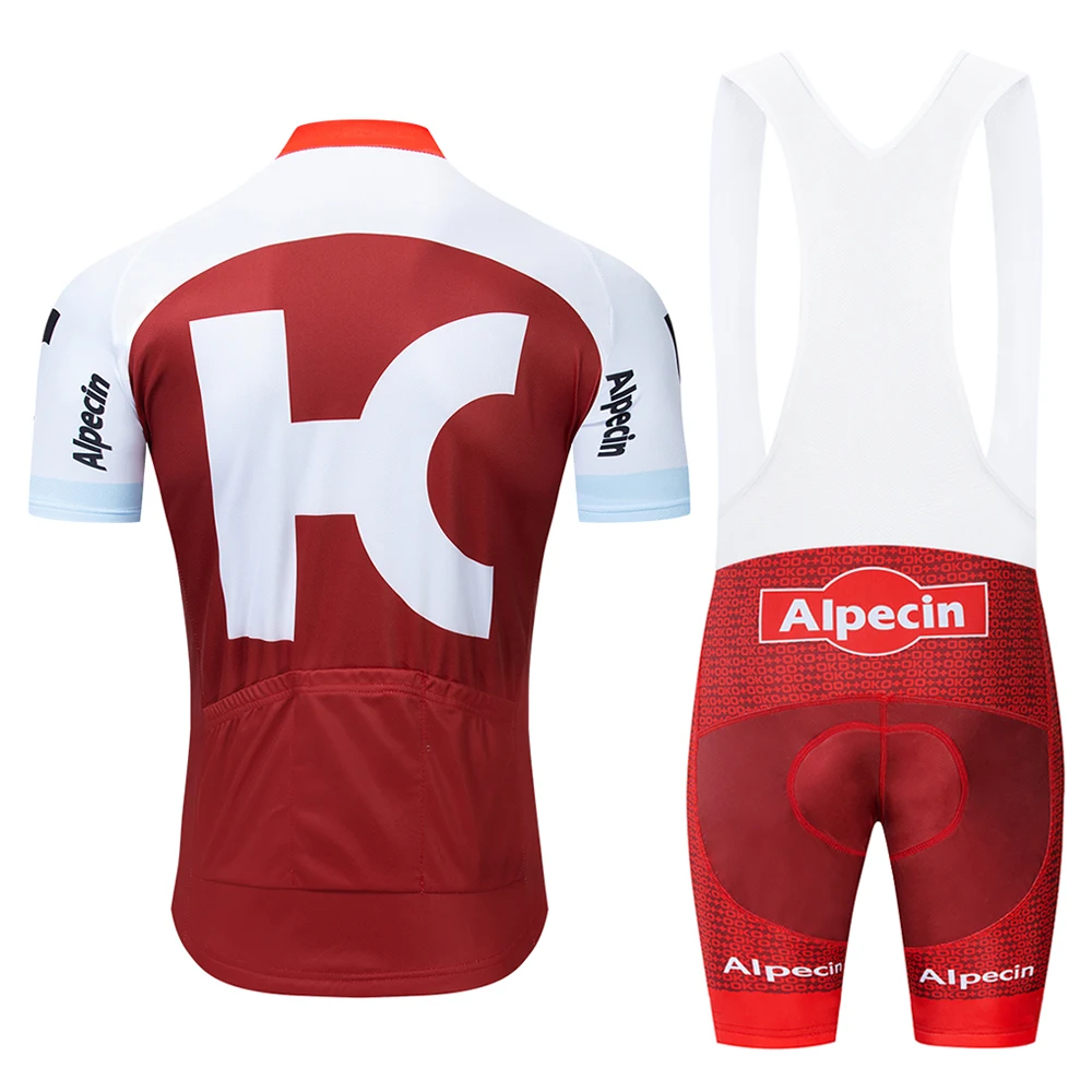 كاتيوشا الدراجات جيرسي الصيف فريق alpecin قصيرة الأكمام مجموعة الملابس روبا Ciclismo الدراجات الملابس الرياضية دعوى الأحمر