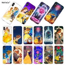 MaiYaCa для iphone 7 6 X XR XS MAX чехол beauty Beast Rose Princess Art CoquePhone чехол для iphone 8 6S Plus 5s SE