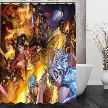 

Fairy Tail Shower Curtain Eco-friendly Modern Fabric polyester Custom Bath Curtains Home Decor Curtains