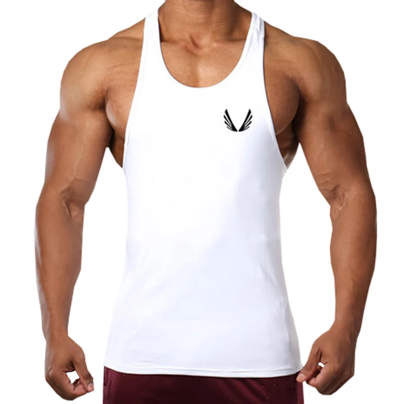 Fashion Brand Fitted Tank Tops Men Fitness Singlets Golds Gyms Clothing