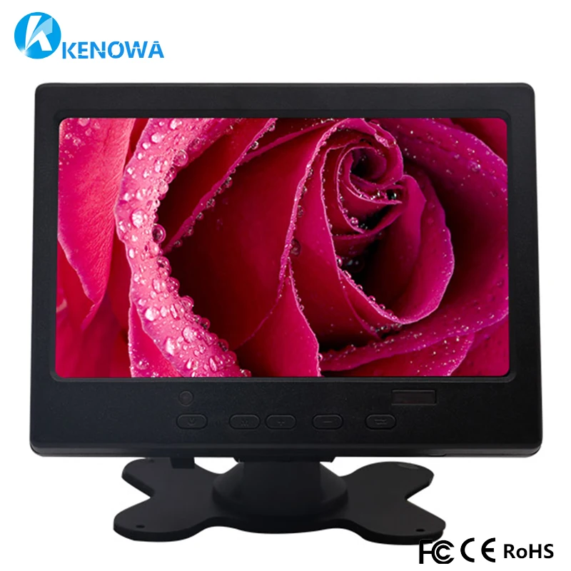 

7 inch 1024x600 IPS industrial LCD monitor HDMI hd AV VGA input screen computer monitor Car Backup Reverse