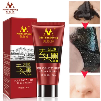 

Volcanic Mud Black Mask Face Care Acne Blackhead Removal Treatment Whitening Moisturizing Skin Care Peel Mask Anti-Aging Cream