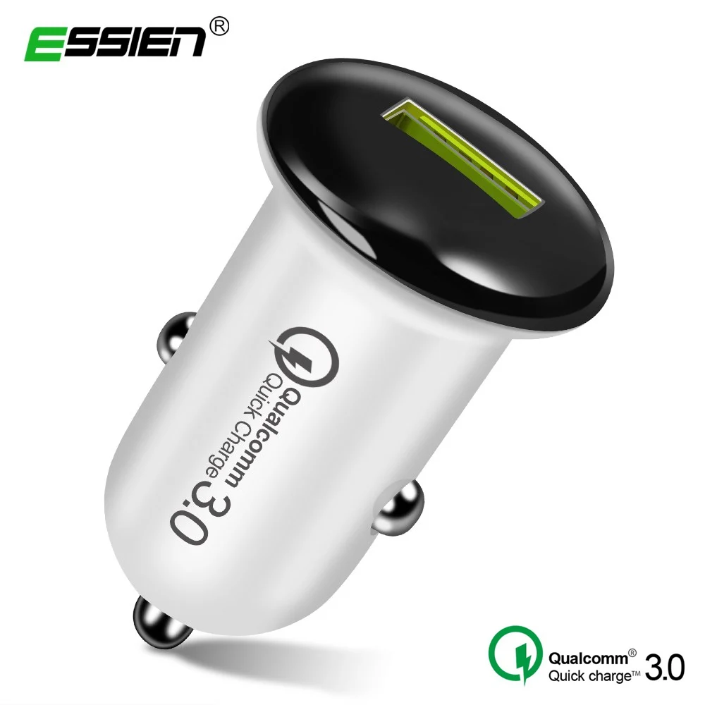 مصغرة 18 W سريع شاحن USB سيارة مهايئ شاحن سريع تهمة 3.0 سيارة-شاحن شحن السيارات ل Xiaomi واحد زائد 5 T الهواتف المحمولة