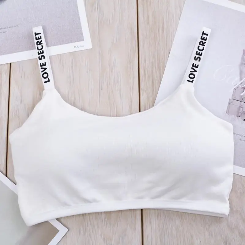 Sexy Seamless Removable Padded Bra Casual Letter Print Bra Fitness Breathable Women Bra