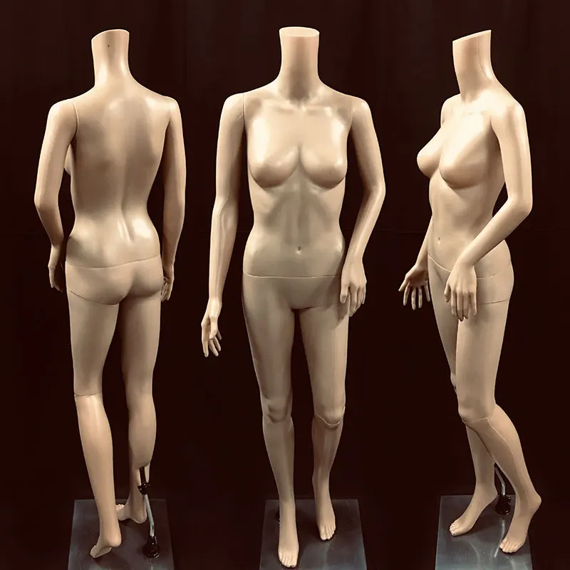 

Fashionable Style Female Skin Headless Mannequin Plastic Model On Sale