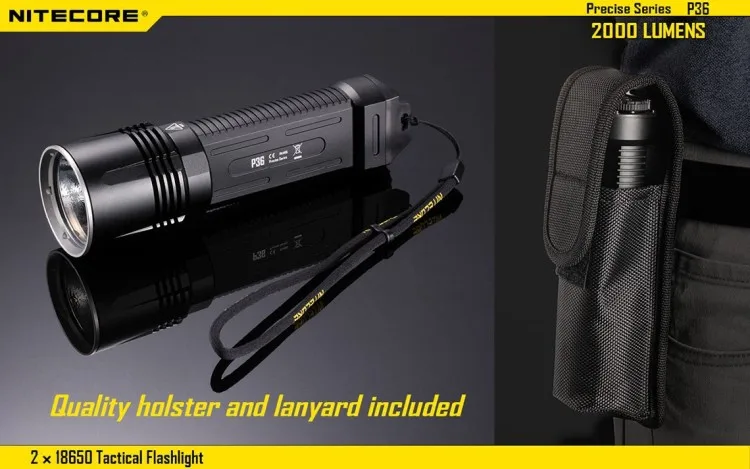 1200 люмен Nitecore P12 следующего поколения 21700 тактический фонарь с кобурой NTH10