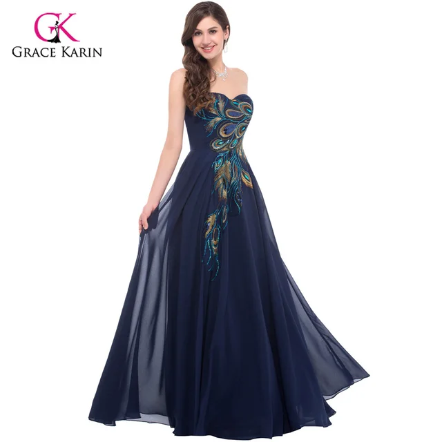 Peacock Party Dress